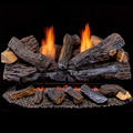 Duluth Forge Ventless Dual Fuel Gas Log Set - 30 In. Berkshire Stacked Oak, 33,000 DLS-30R-2